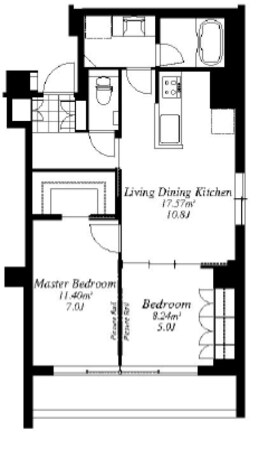 フレンシア外苑西の物件間取画像